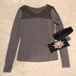lululemon Gray Long Sleeve Top